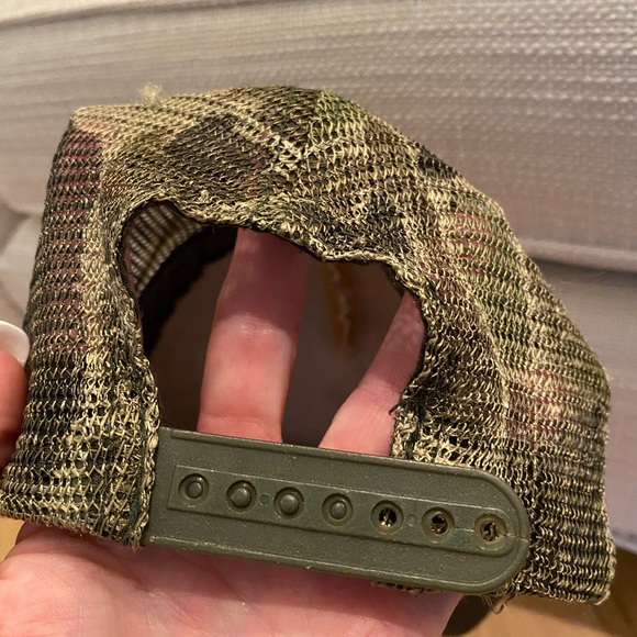 Sponge Bob Square Pants Vintage Hat w Camouflage Mesh Adjustable Baseball Hat - Picture 10 of 11